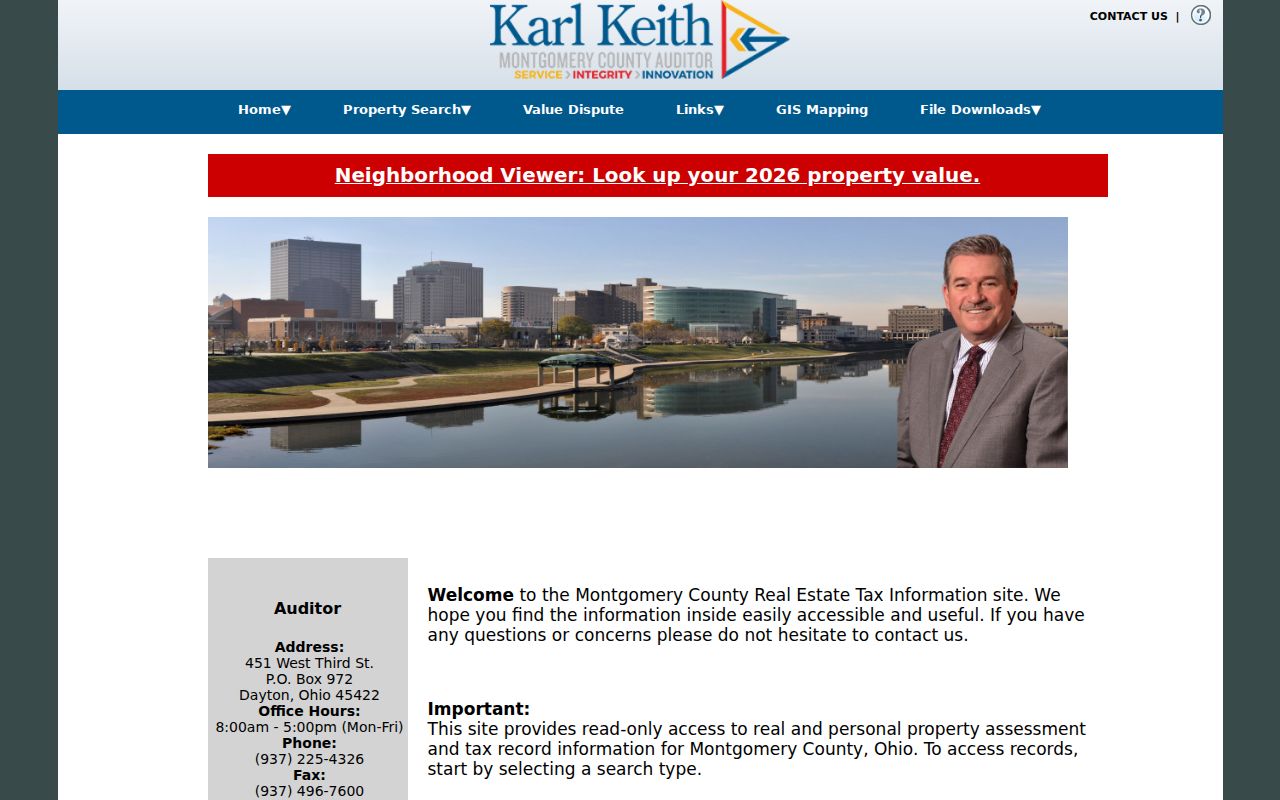 Washington Township residents directory Montgomery County Auditor property search