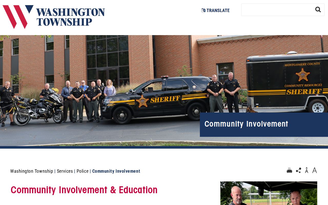 Washington Township neighbors community involvement and Neighborhood Watch resource
