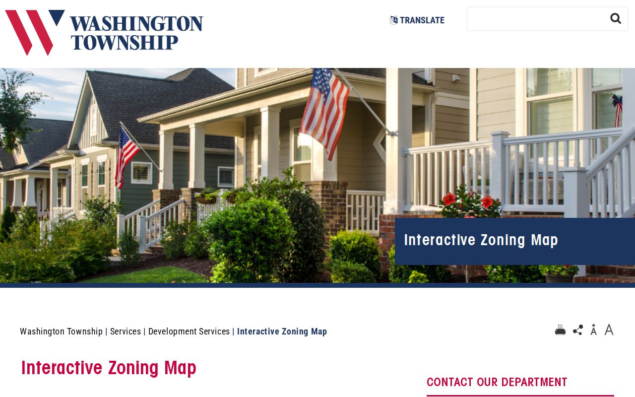 Washington Township neighbors research using the Township interactive zoning map
